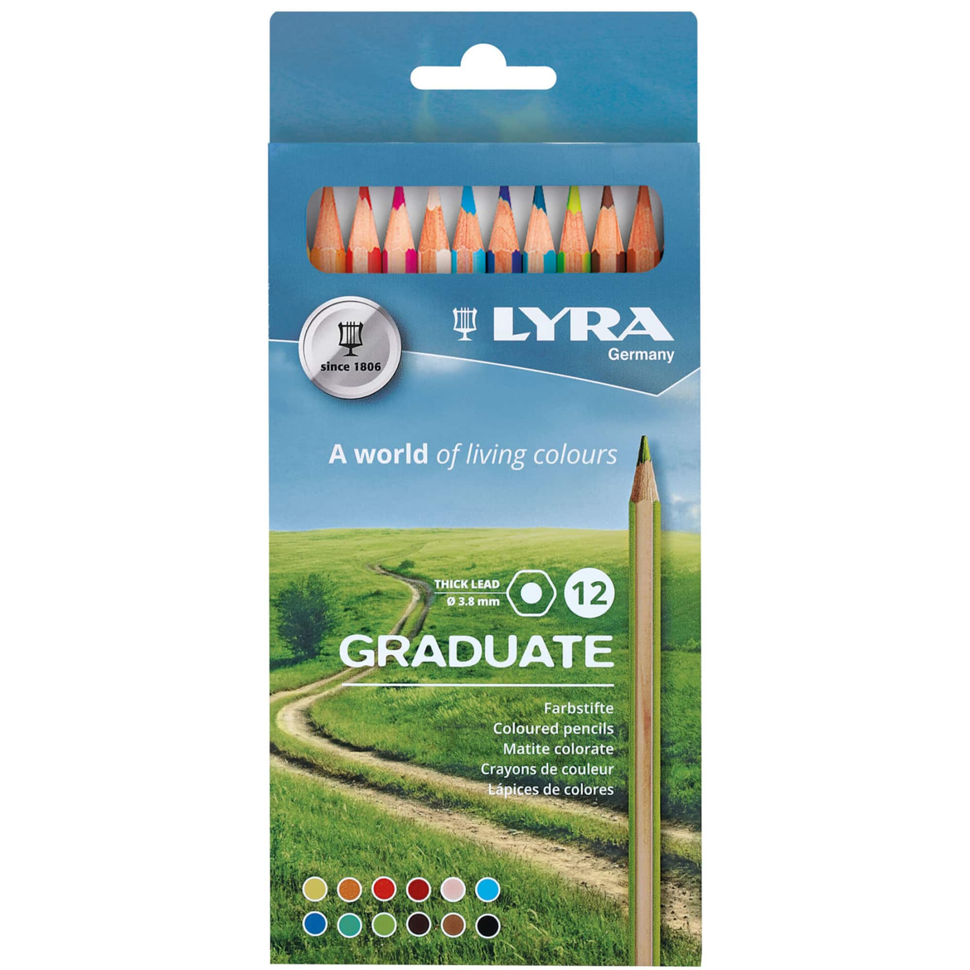 Lyra Graduate Thick Lead Colored Pencil Set